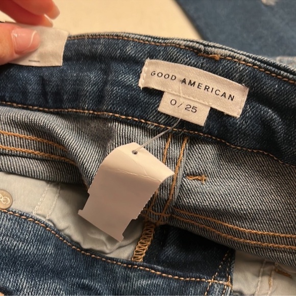 Good American Good Legs Cigarette Jeans Size 25 NWT - Picture 4 of 5